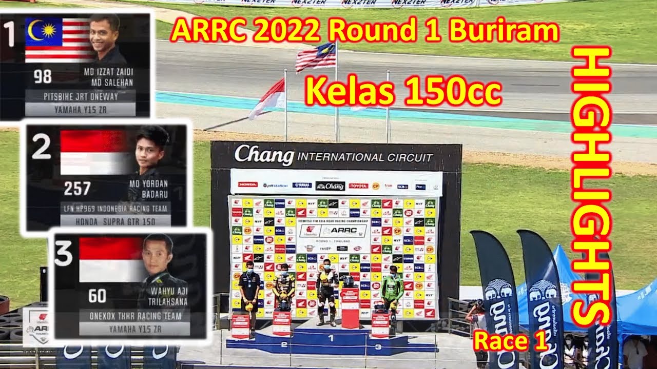 You are currently viewing wow.. !! 2 bendera berkibar di Buriram ARRC 2022 Round 1 Race 1 [150cc]